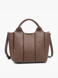 Maddox Paneled Satchel w/ Long Strap