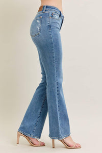 Judy Blue MR VINTAGE WASH BOOT CUT w/ DESTROY HEM