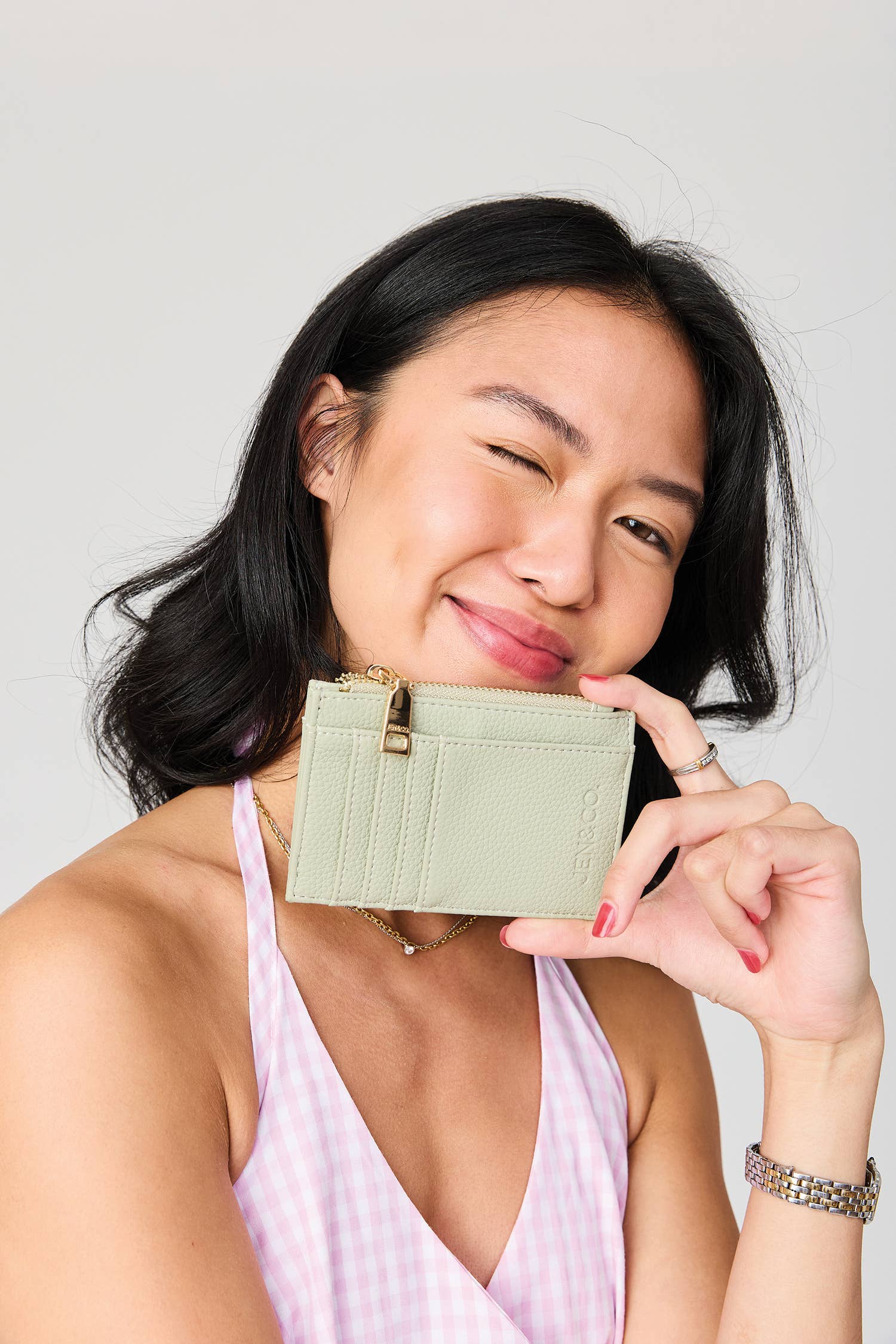 Sia Printed Card Holder Wallet