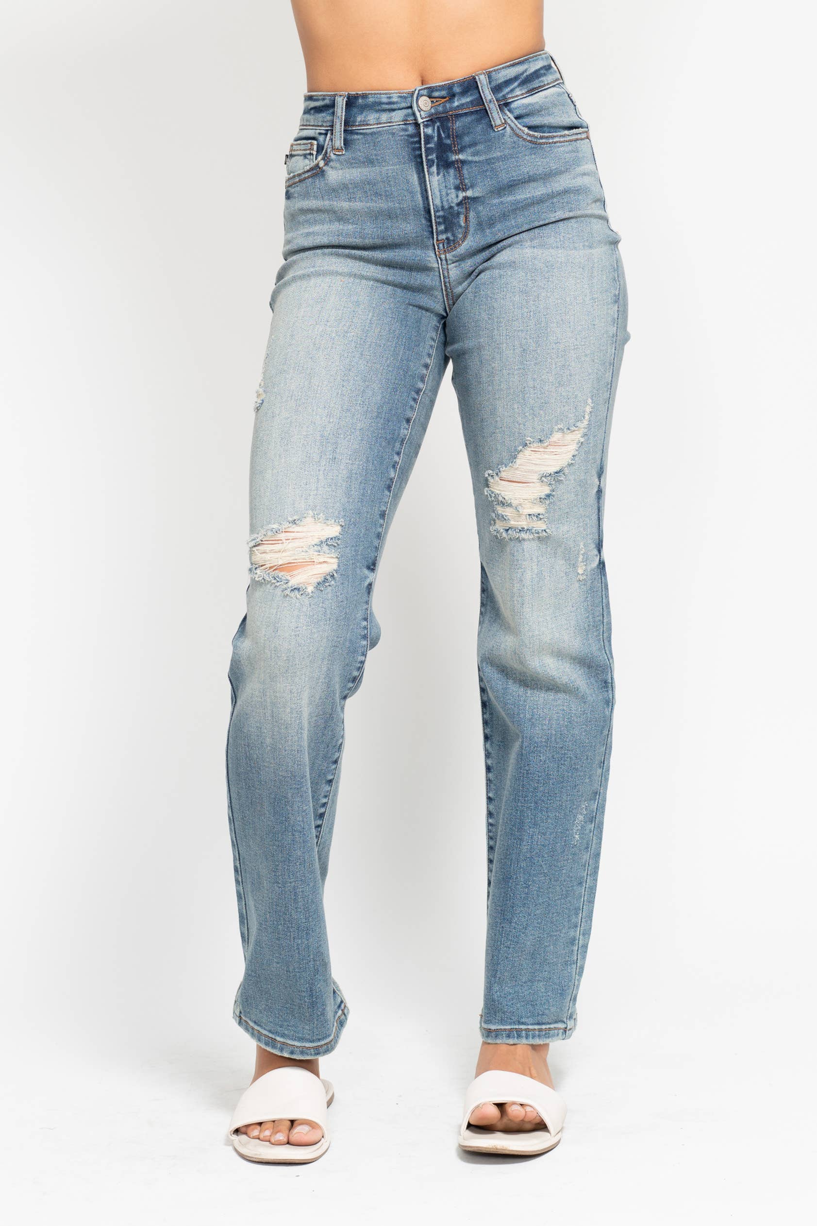 Judy Blue High Waisted Dad Straight Jean