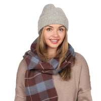 Softer Than Cashmere® Scarf + Soft Knit Cuffed Beanie (SET)