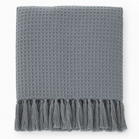 Classic Waffle Weave 50x60 Inch Throw Blanket