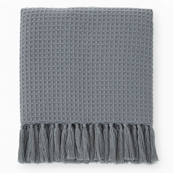 Classic Waffle Weave 50x60 Inch Throw Blanket