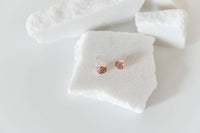 Druzy studs | golden plated brass | light weight | small