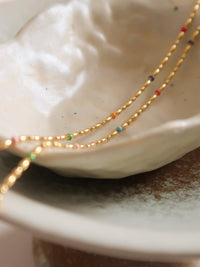 Tave 18K Gold Non-Tarnish Petite Beaded Necklace