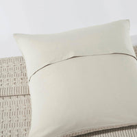Waffle Weave Natural Pillow Covers 24x24 (Set of 2) - Decorative Throw Pillow Shams