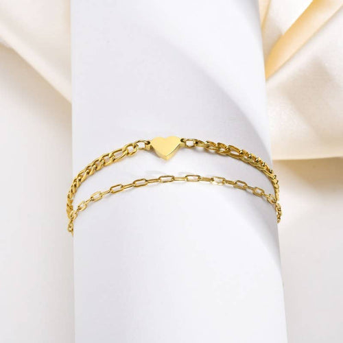 18K STAINLESS STEEL TARNISH FREE RHINE BRACELET