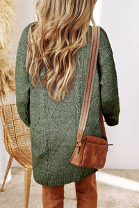 Grace Cable Knit Loose Fit Knit Sweater Dress