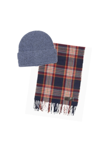 Softer Than Cashmere® Scarf + Soft Knit Cuffed Beanie (SET)
