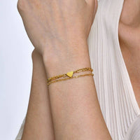 18K STAINLESS STEEL TARNISH FREE RHINE BRACELET