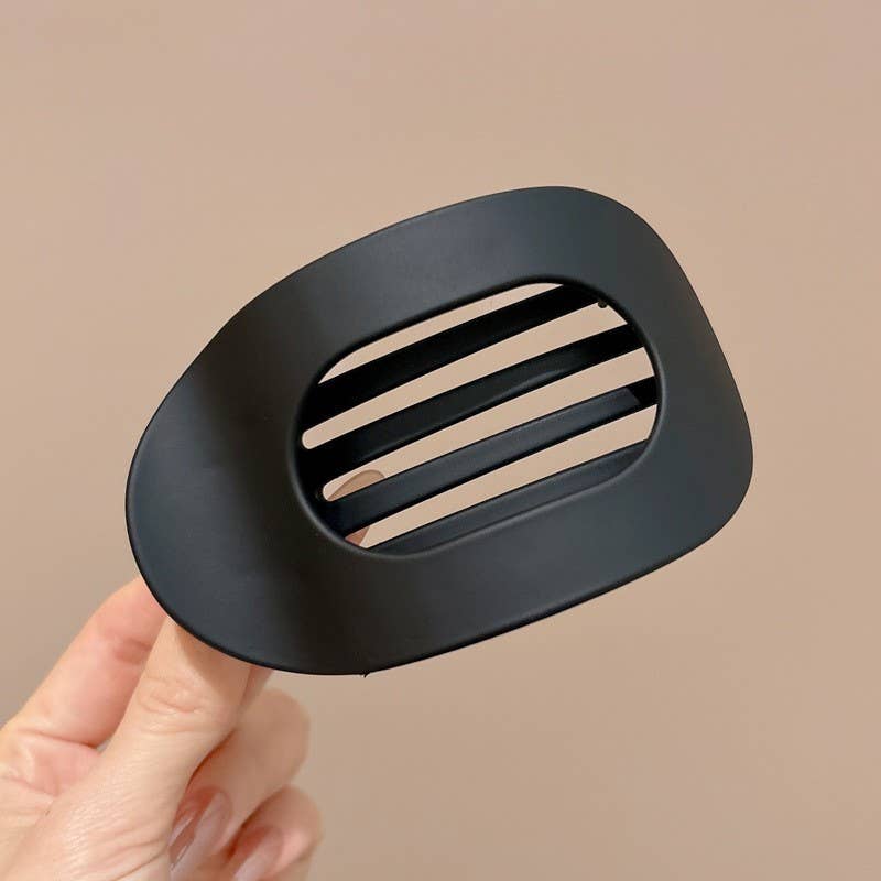 Jumbo Lay Flat Oval Hair Claw Clips Secure Styling