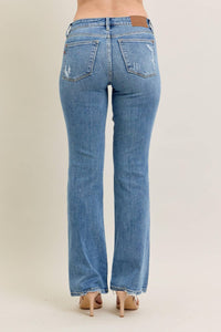 Judy Blue MR VINTAGE WASH BOOT CUT w/ DESTROY HEM