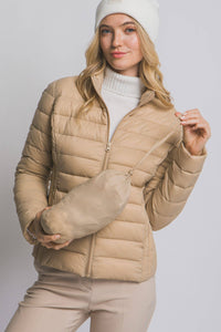 Ultra Lightweight Padded Thermal Zip Up Jacket